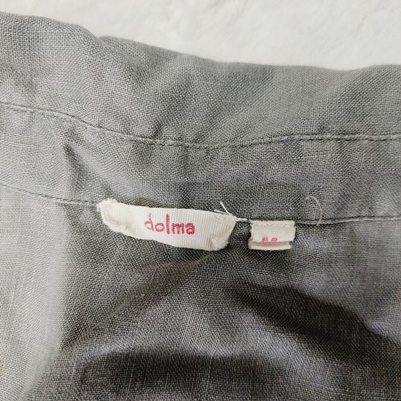 Dolan Gray Linen Roll Tab Short Sleeve Button-Down Shirt 1010 - Picture 6 of 9